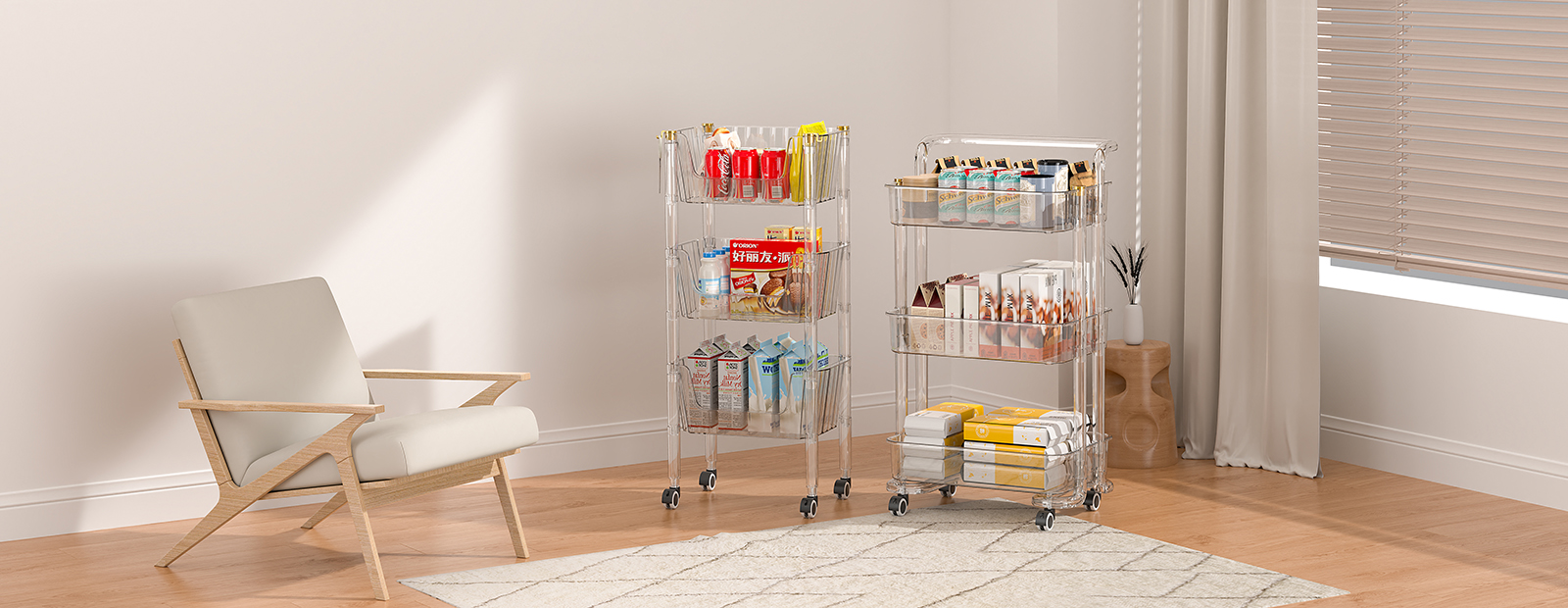 Home Plastic Storage Organization