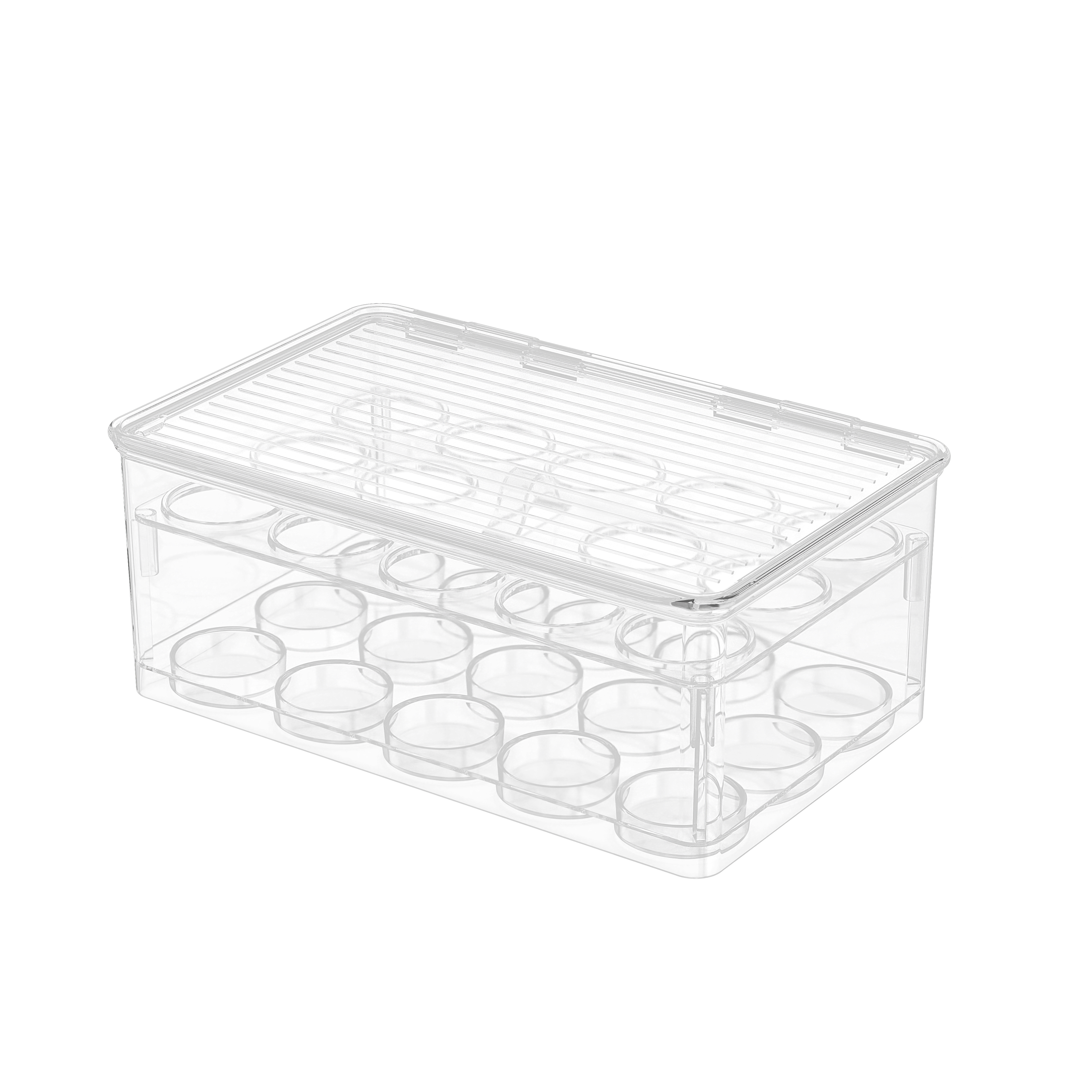 Transparent inner-compartment storage boxes